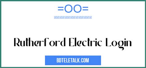 rutherford electric log in